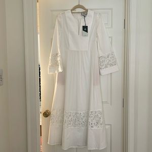 Tuckernuck new with tags white eyelet maxi dress size small